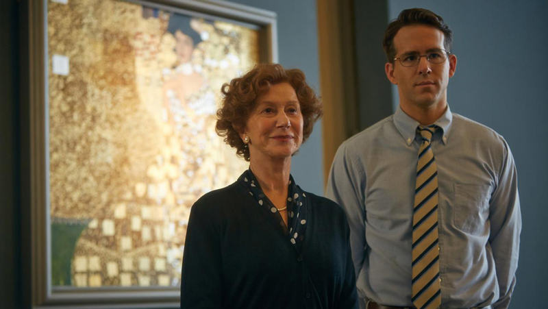Helen Mirren and Ryan Reynolds in Woman in Gold